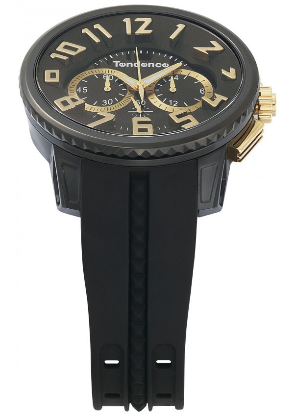 Tendence Watches Gulliver Round Chrono Black and Gold