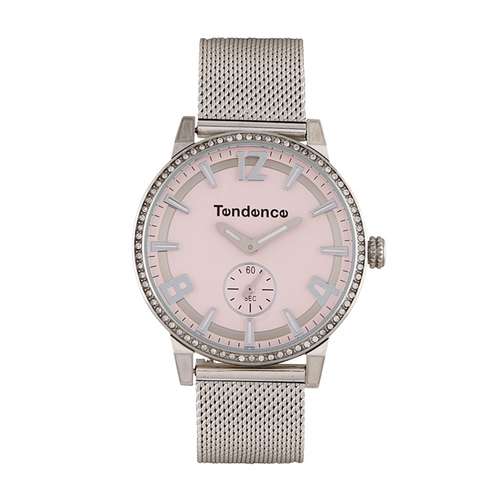 Super Slim Women's Pink Watch with Crystal Stones